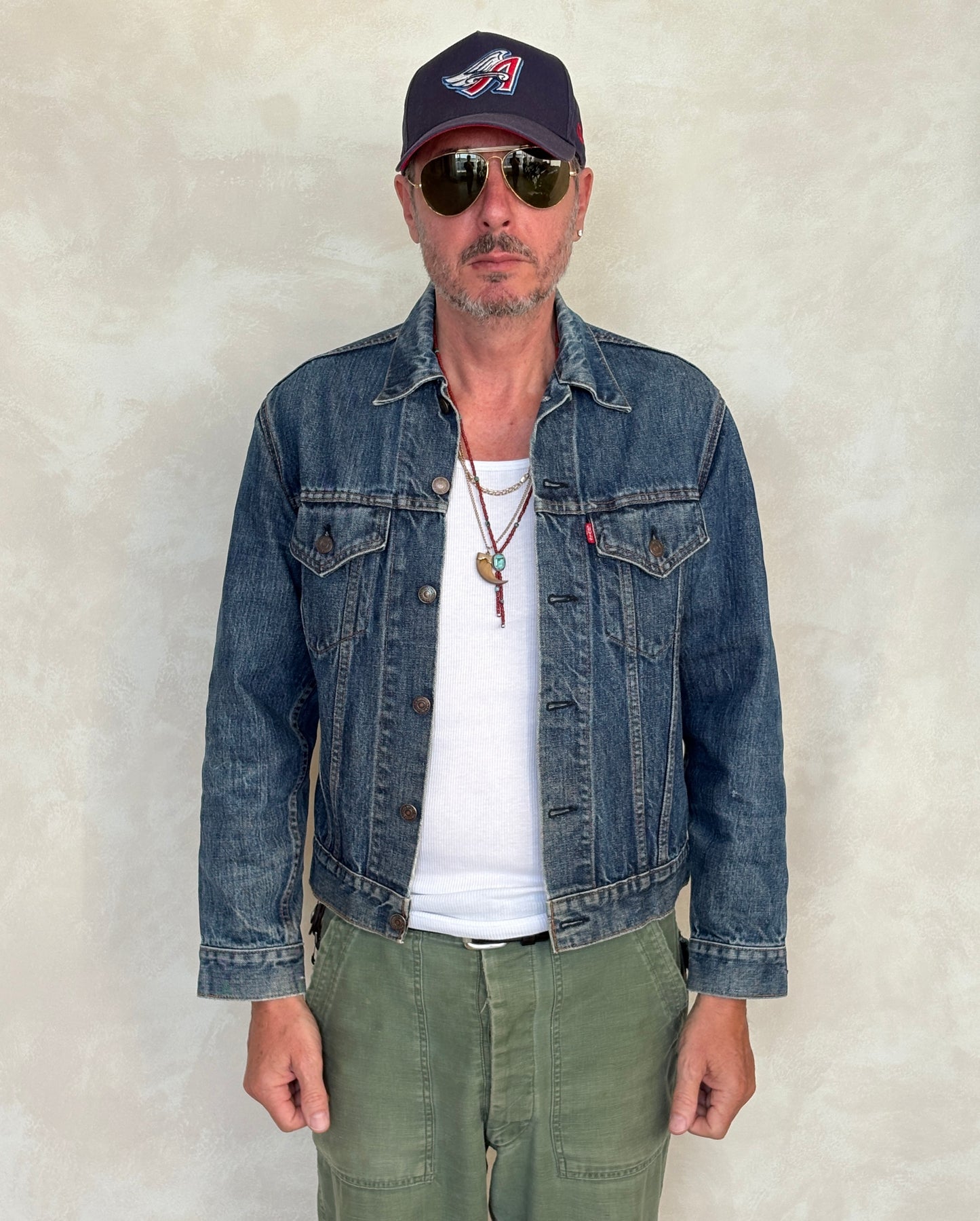 Size 38US / 48EU. Vintage Early 70s 2 pocket Levi’s Denim Jacket 70505 – Single Stitch, Made in USA - USA Vintage Bcn