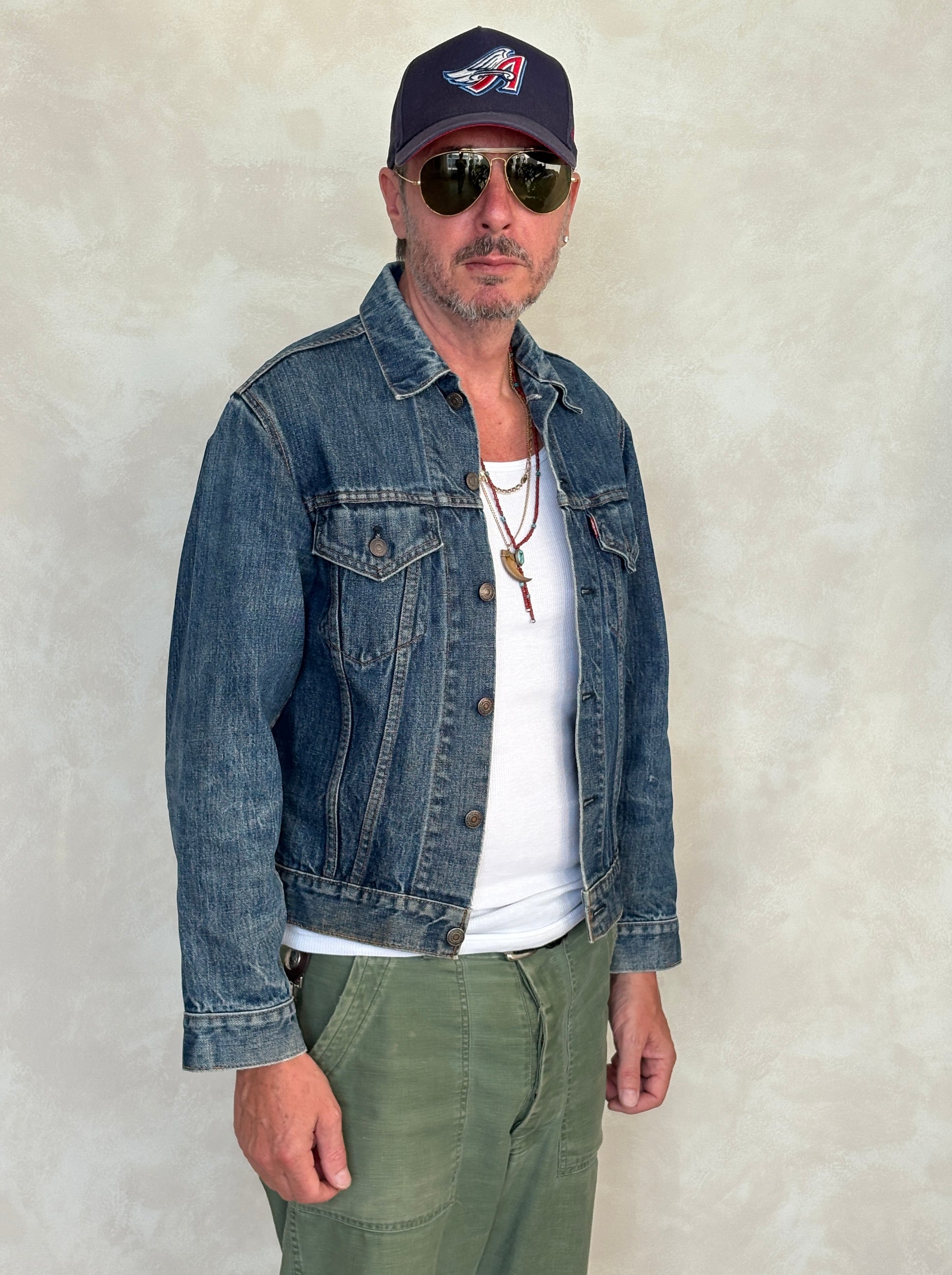 Size 38US / 48EU. Vintage Early 70s 2 pocket Levi’s Denim Jacket 70505 – Single Stitch, Made in USA - USA Vintage Bcn