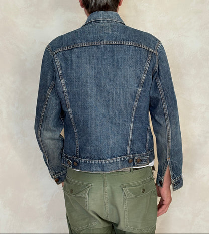 Size 38US / 48EU. Vintage Early 70s 2 pocket Levi’s Denim Jacket 70505 – Single Stitch, Made in USA-AJ357 Studio