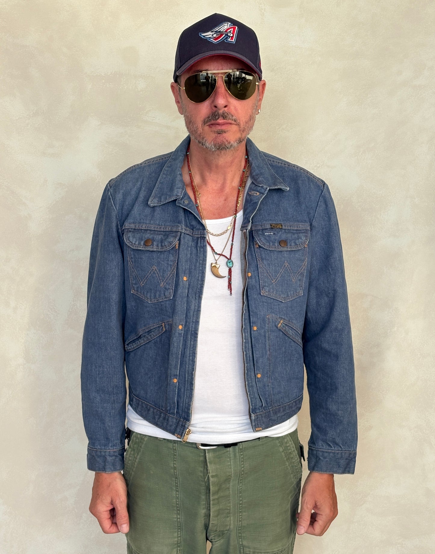 Size 44US / 54EU. Authentic Wrangler jacket – Made in the USA - USA Vintage Bcn