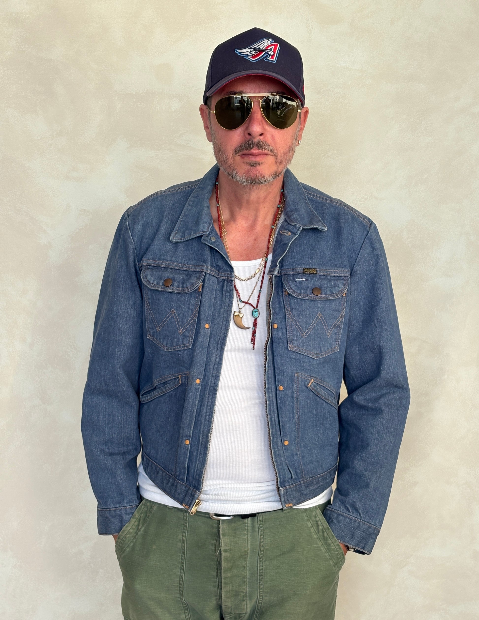 Size 44US / 54EU. Authentic Wrangler jacket – Made in the USA - USA Vintage Bcn