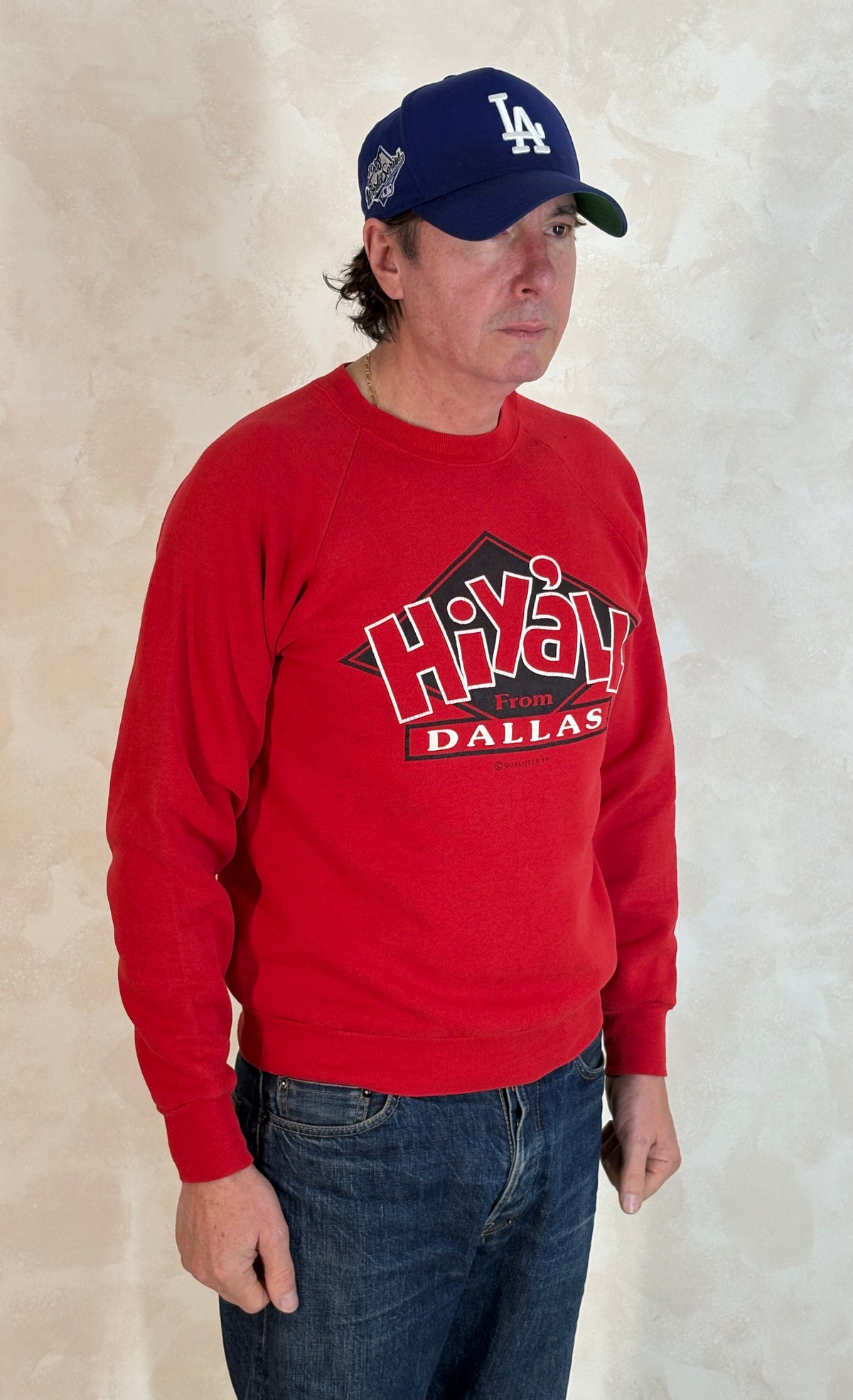 Size M Crew Sweat Hiyall Dallas-AJ357 Studio