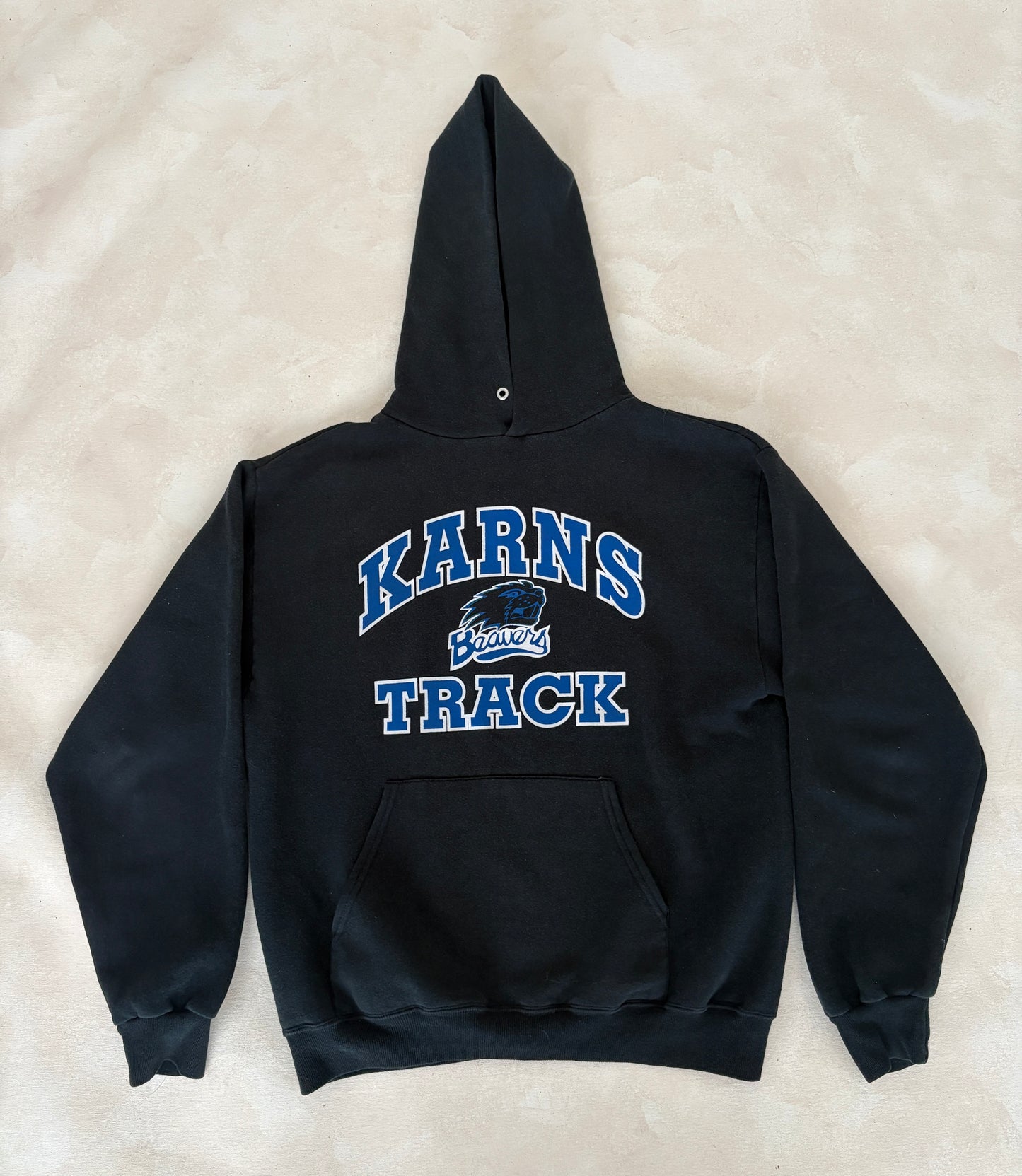 Size M Hooded Karns Track Made By Jerzees - USA Vintage Bcn