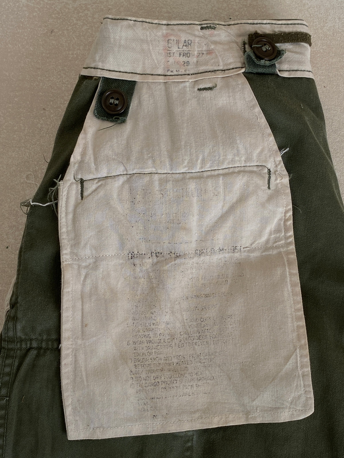Small Reg. Vintage M-51 US army pants made in USA-military-AJ357 Studio