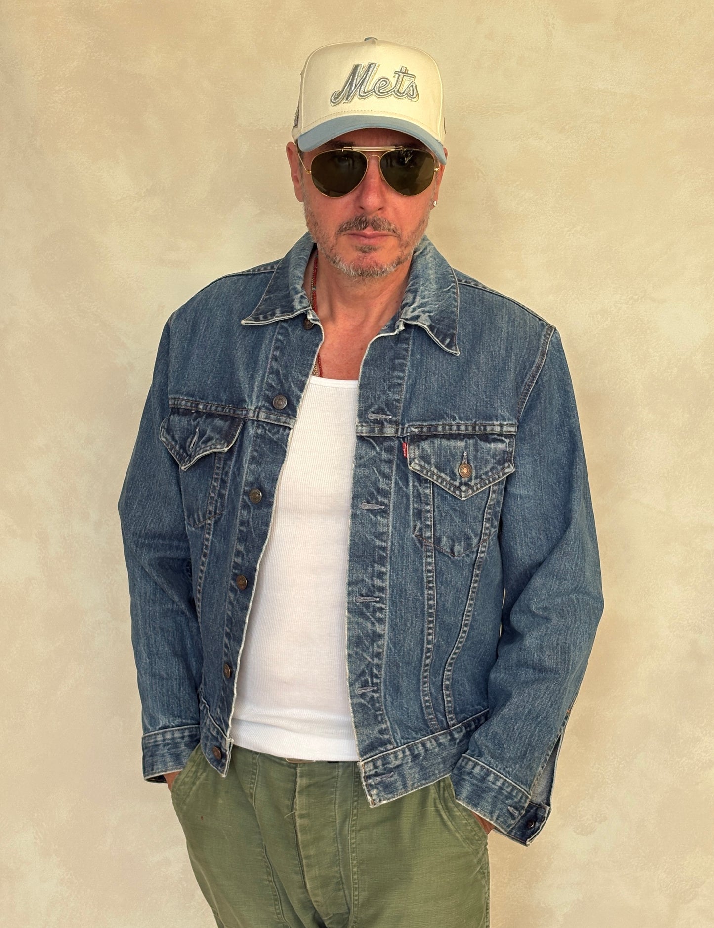 Vintage 70s Levi’s Type III Denim Trucker Jacket | Single Stitch | Size 40US | Classic 70505 Blue Jean Jacket | AJ357 Studio-AJ357 Studio