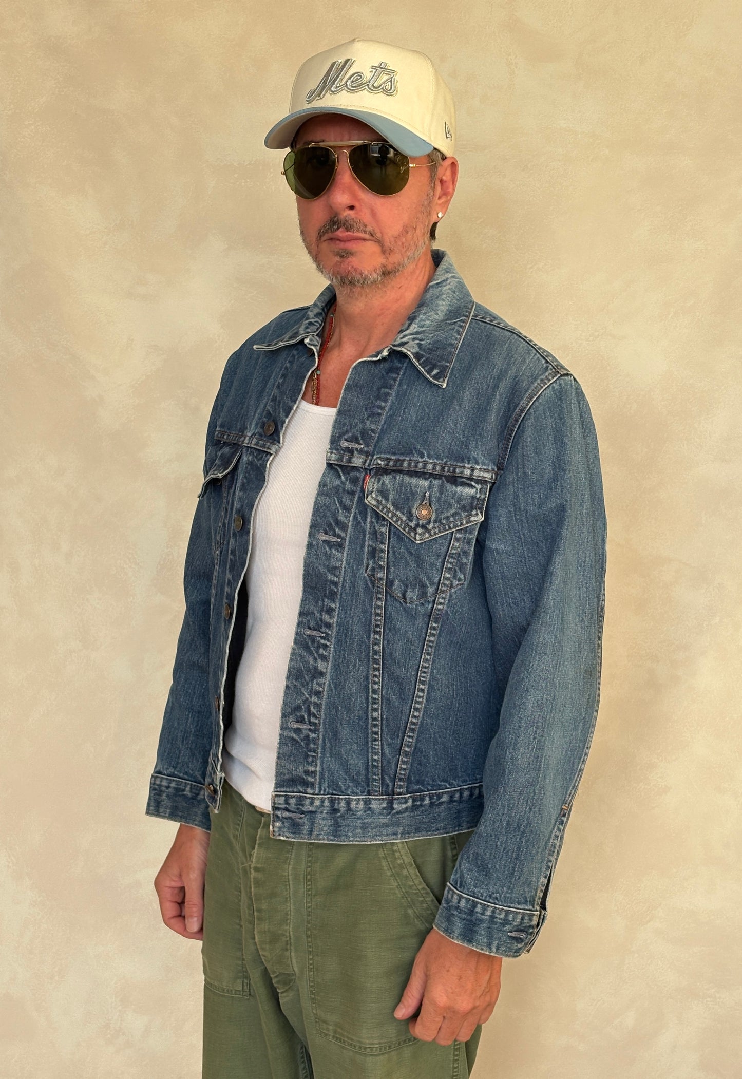 Vintage 70s Levi’s Type III Denim Trucker Jacket | Single Stitch | Size 40US | Classic 70505 Blue Jean Jacket | AJ357 Studio-AJ357 Studio