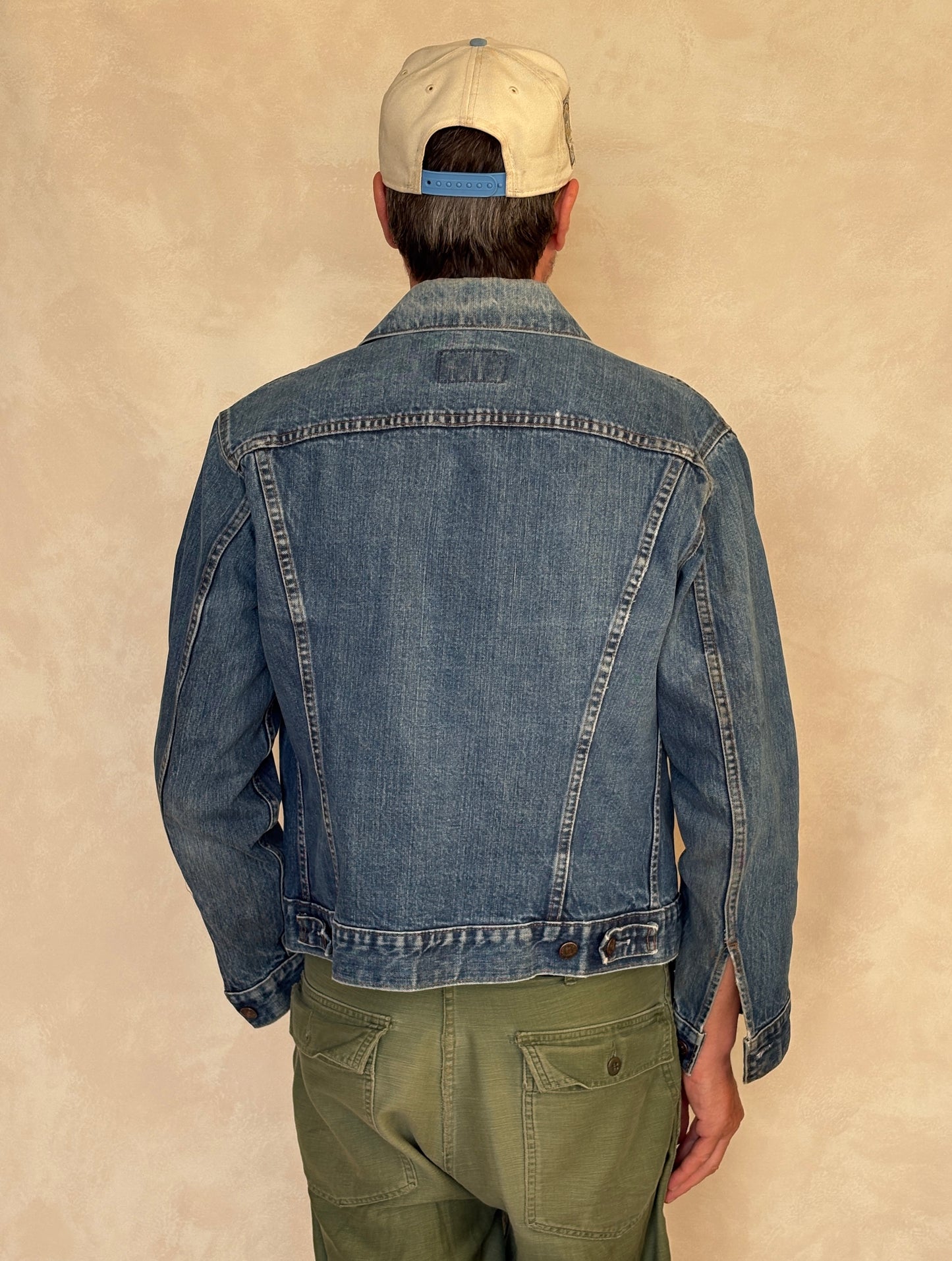 Vintage 70s Levi’s Type III Denim Trucker Jacket | Single Stitch | Size 40US | Classic 70505 Blue Jean Jacket | AJ357 Studio-AJ357 Studio
