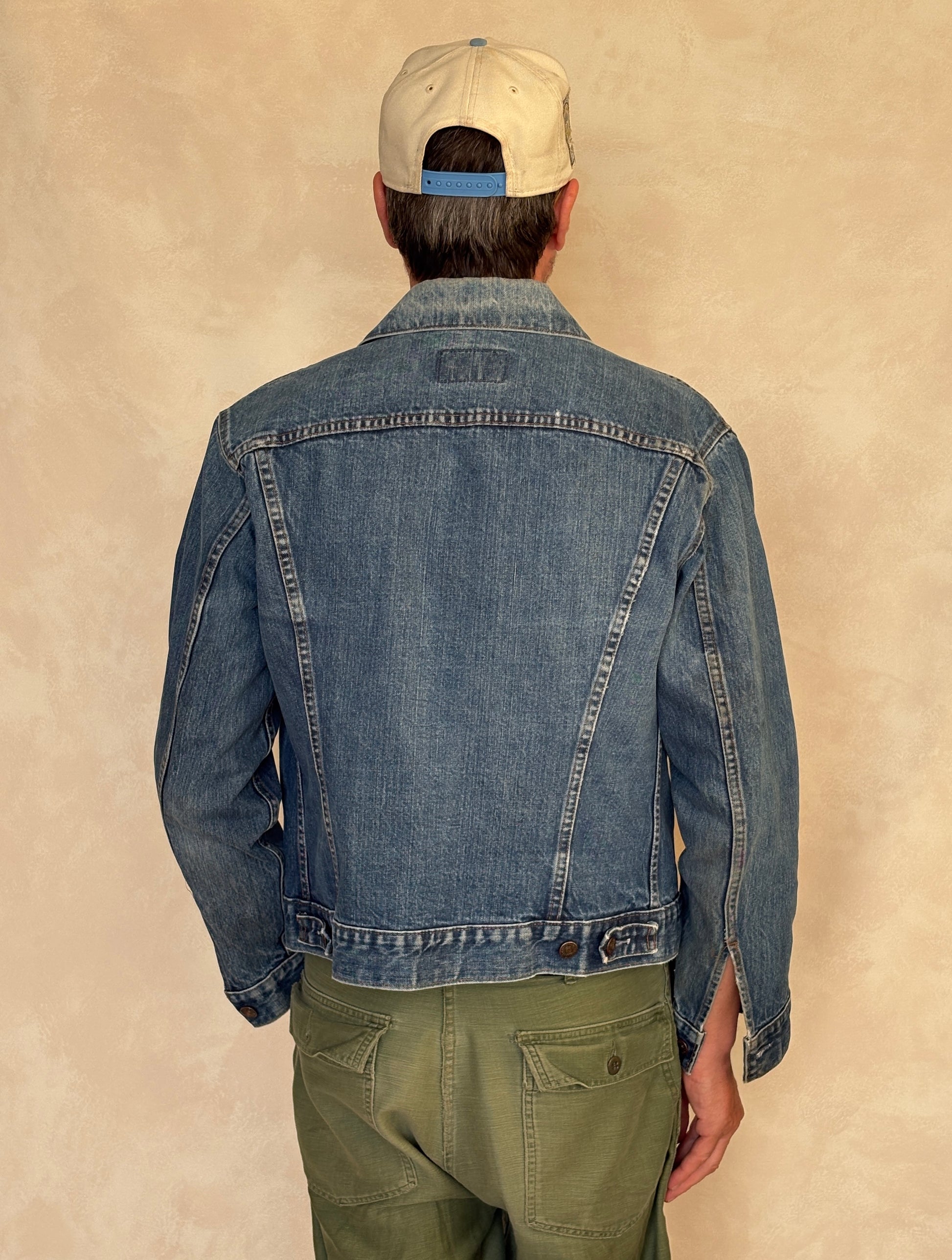 Vintage 70s Levi’s Type III Denim Trucker Jacket | Single Stitch | Size 40US | Classic 70505 Blue Jean Jacket | AJ357 Studio-AJ357 Studio