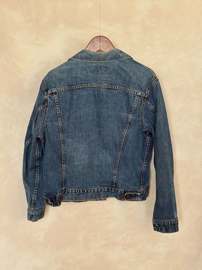 Size 42US / 52EU. Vintage Early 70s 2 pocket Levi’s Denim Jacket 70505 – Single Stitch, Made in USA-AJ357 Studio