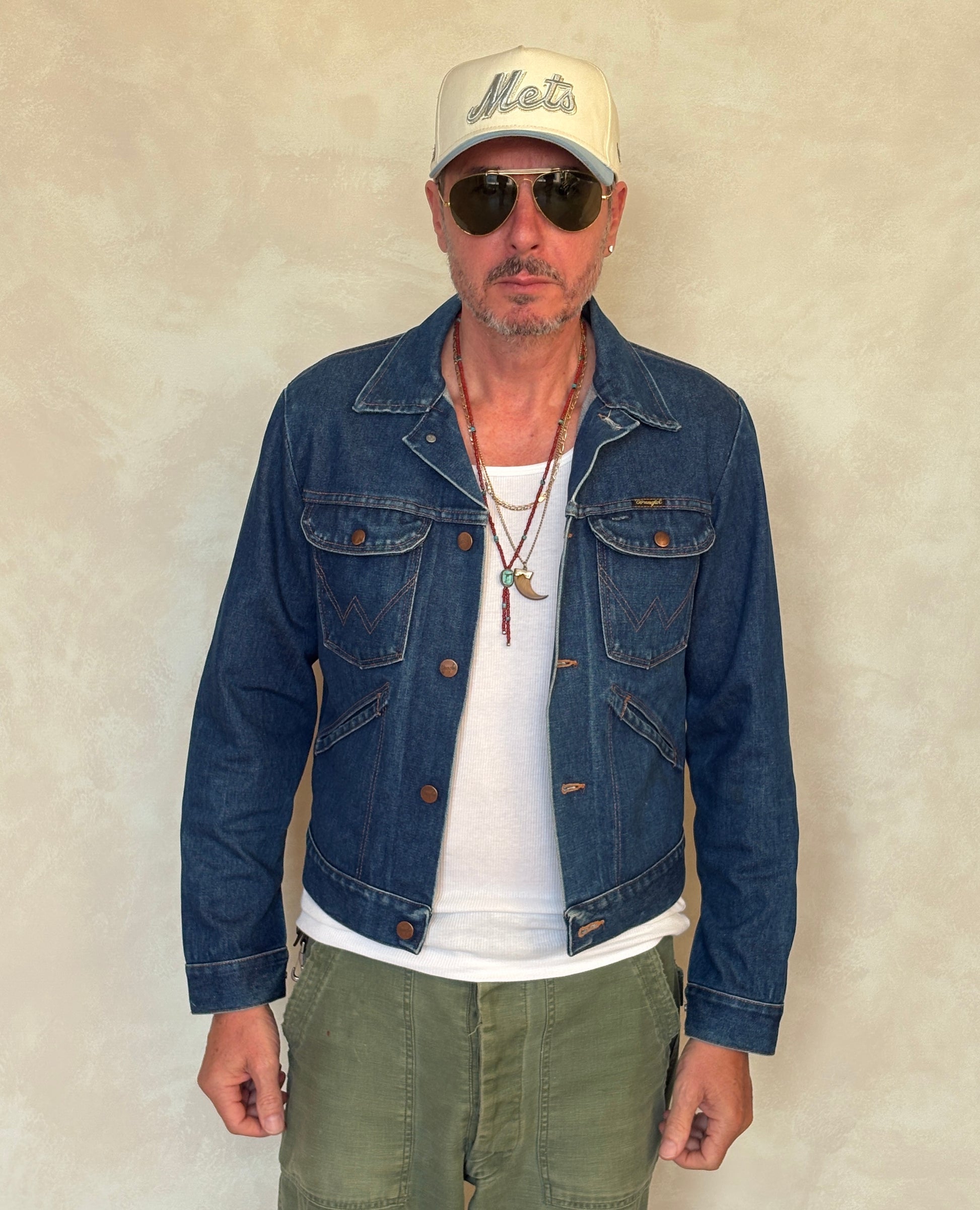 Size 38US / 48EU Authentic 80s Wrangler denim jacket -4 pockets- Made in the USA - USA Vintage Bcn