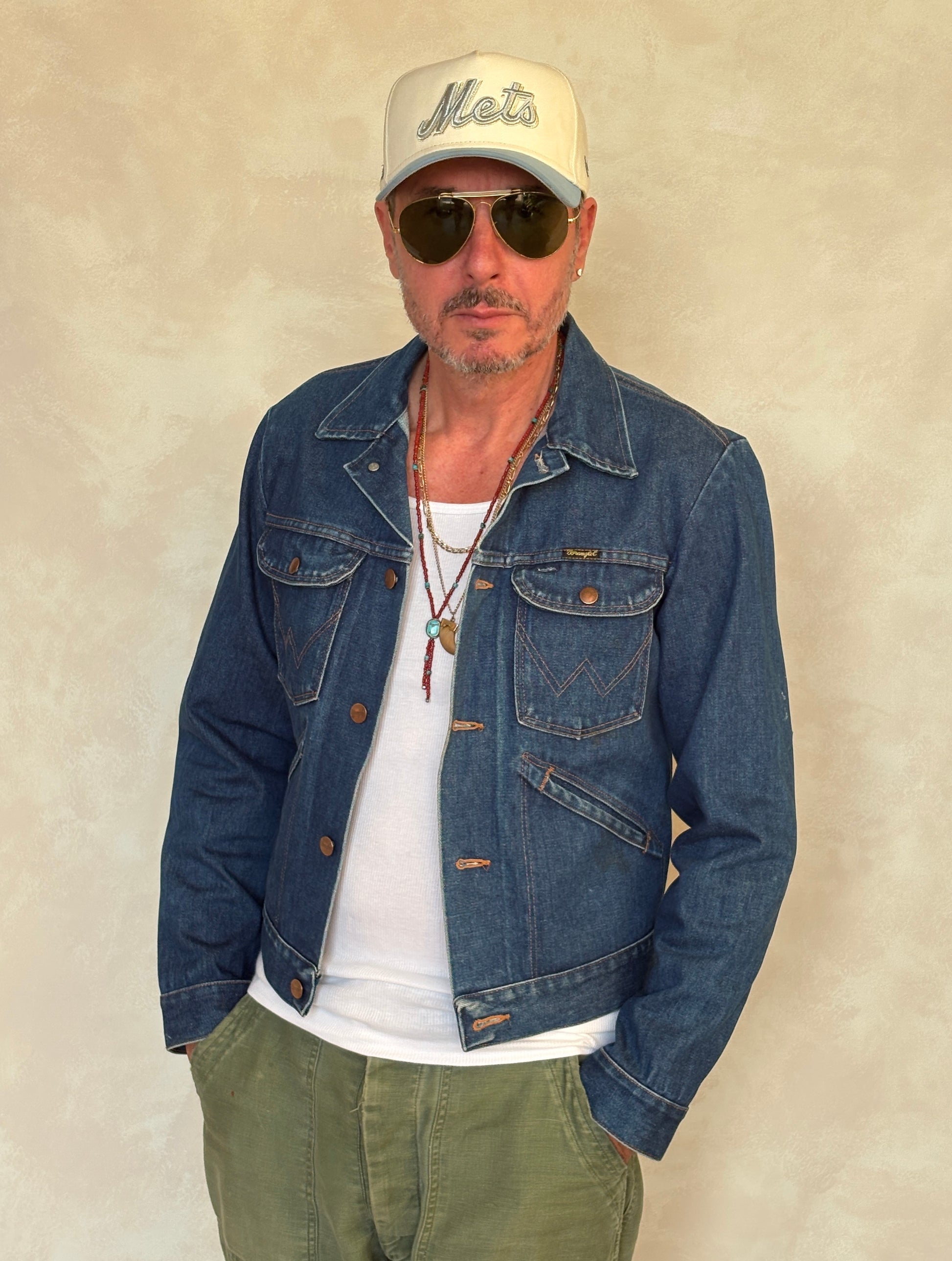 Size 38US / 48EU Authentic 80s Wrangler denim jacket -4 pockets- Made in the USA - USA Vintage Bcn