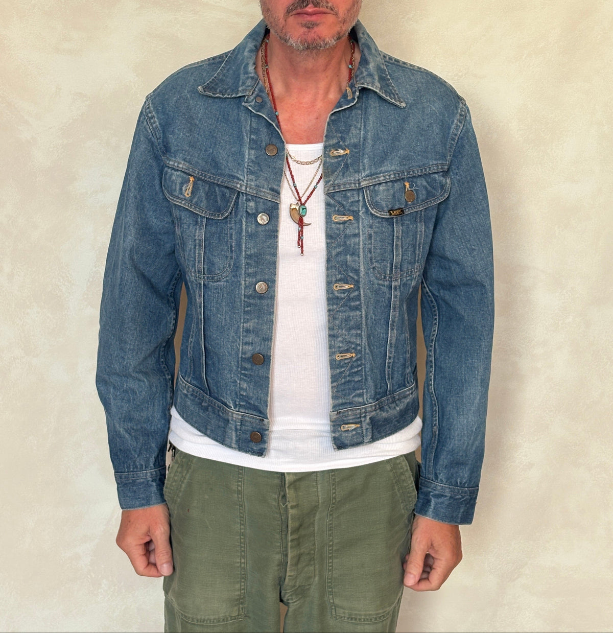 Size 40US / 50EU Vintage 80s Lee jacket – 2 Pockets – Made in USA-AJ357 Studio