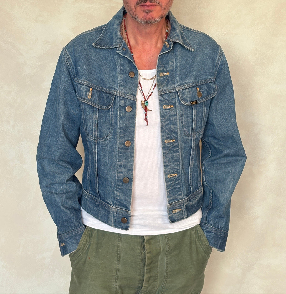 Size 40US / 50EU Vintage 80s Lee jacket – 2 Pockets – Made in USA-AJ357 Studio