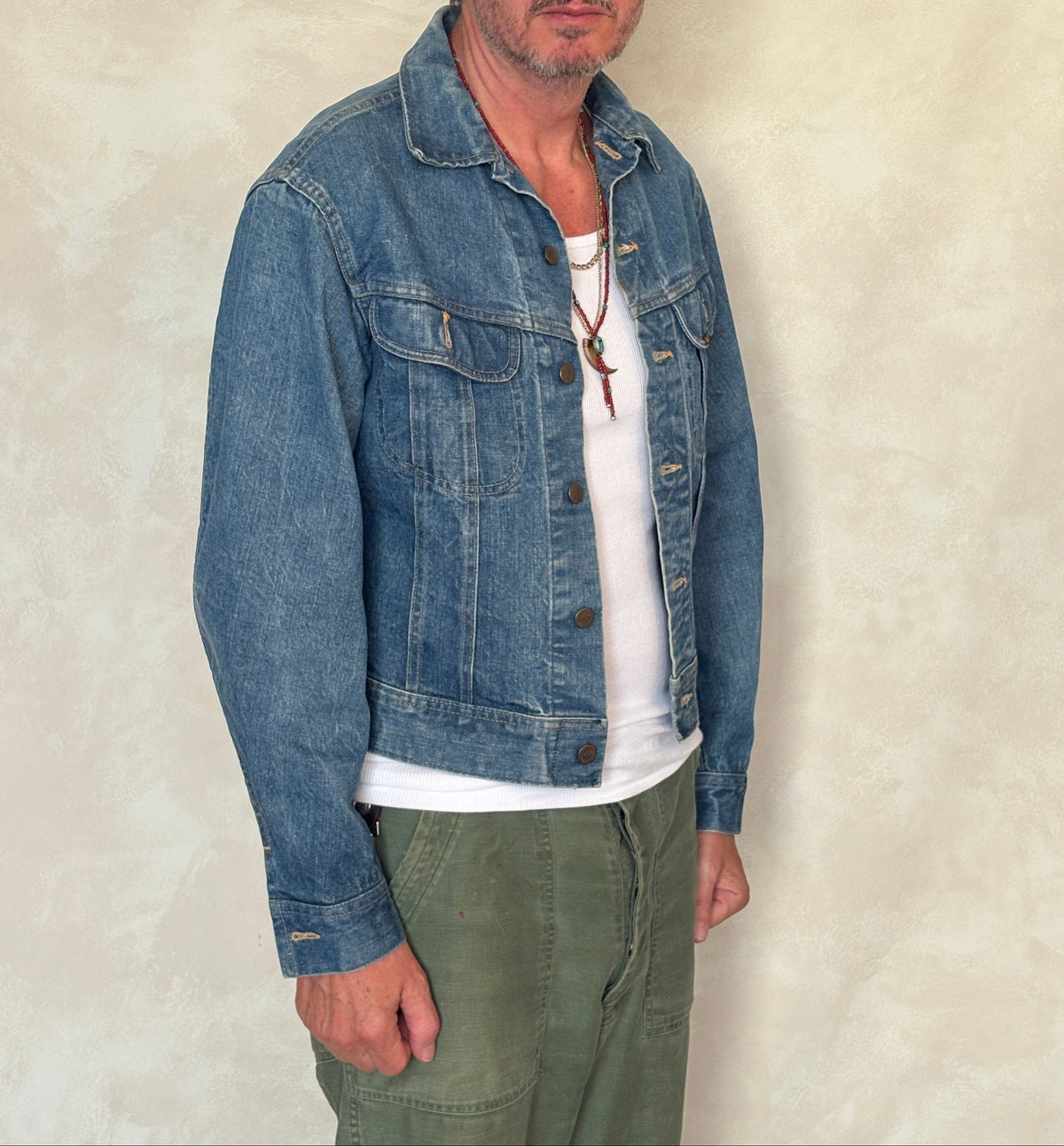 Size 40US / 50EU Vintage 80s Lee jacket – 2 Pockets – Made in USA-AJ357 Studio