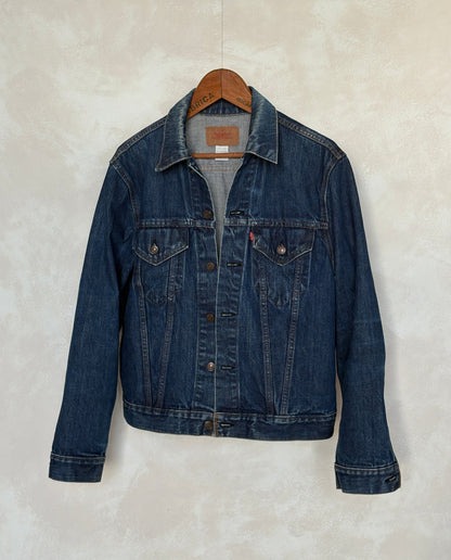 Size 42US / 52EU. Vintage 70s 2 pocket Levi’s Denim Jacket 70505 – Double Stitch, Made in USA-AJ357 Studio