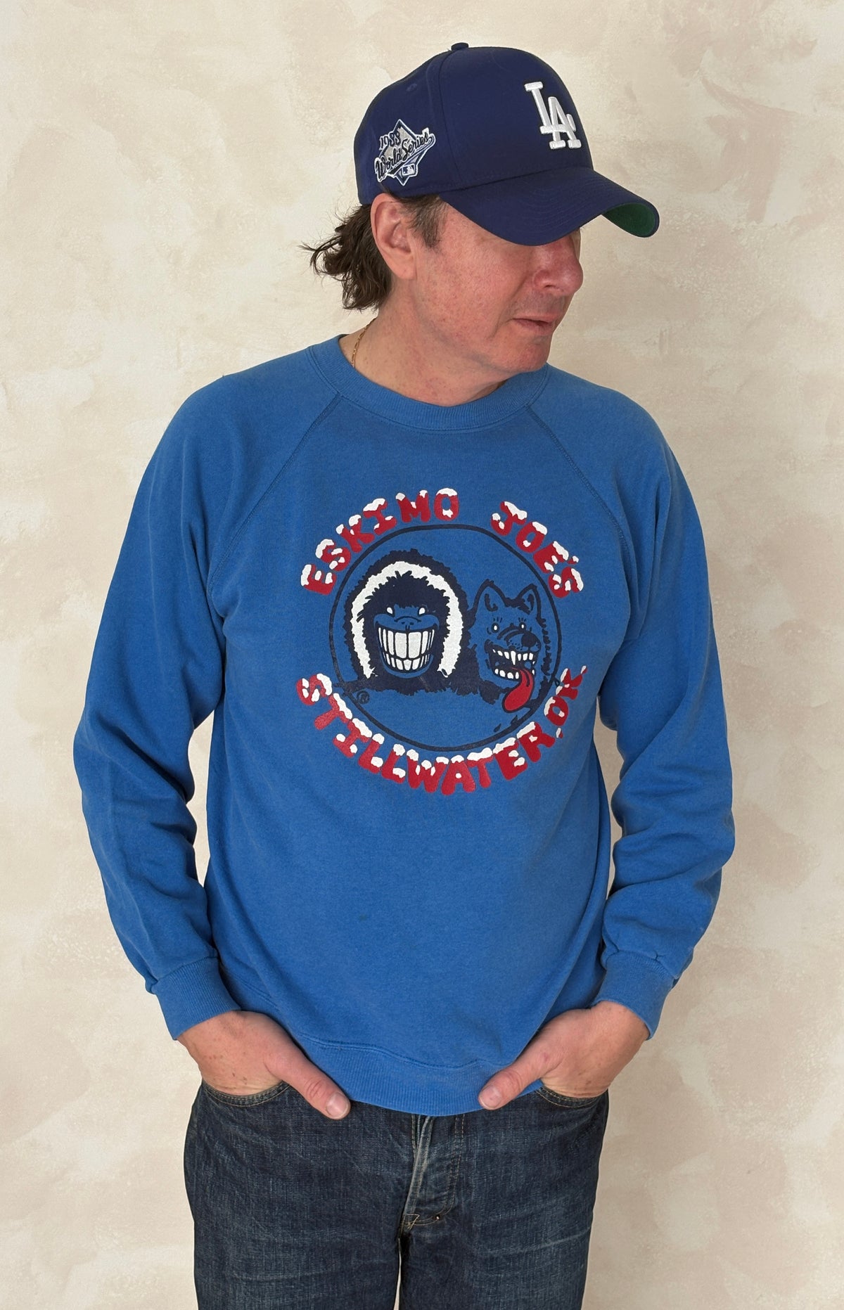 Size L Crew sweat Made In USA By Hanes-AJ357 Studio