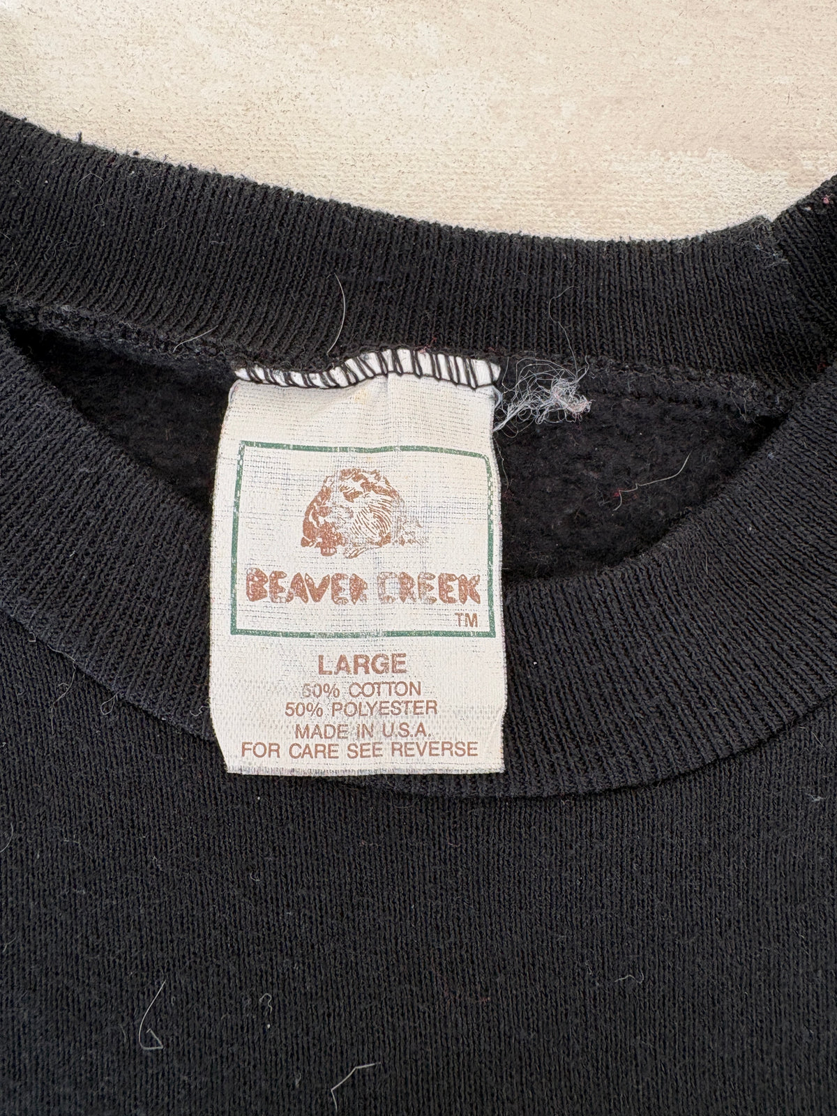 Size L Crew Sweat Made in USA By Beaver Creek 1980-AJ357 Studio