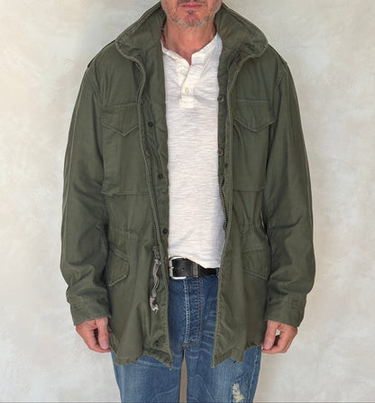 Large Long . Authentic US Army 1987 US M-65 field jacket Military-AJ357 Studio