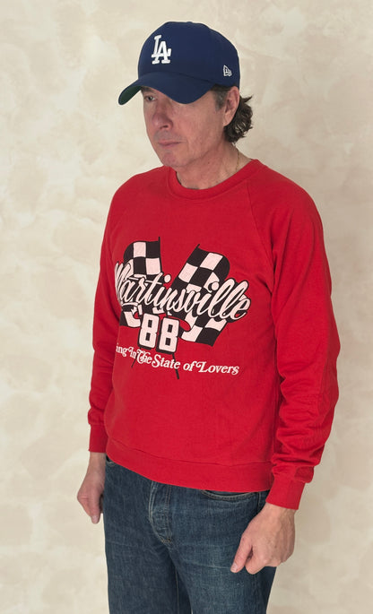 Size L 80s Crew Sweat Martinsville Made in USA-AJ357 Studio