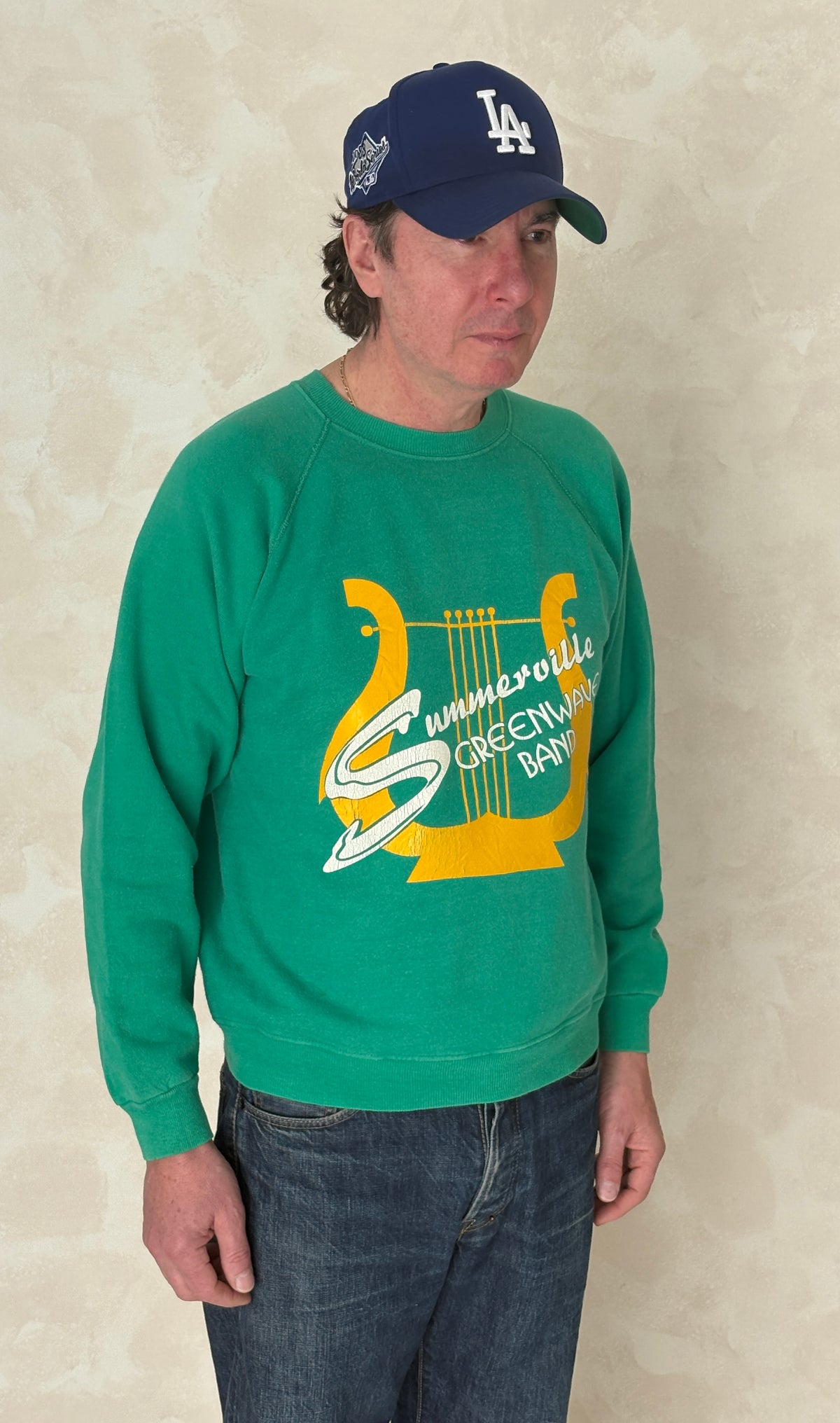 Size L 80s Crew Sweatshirt Made In USA By Hanes-AJ357 Studio