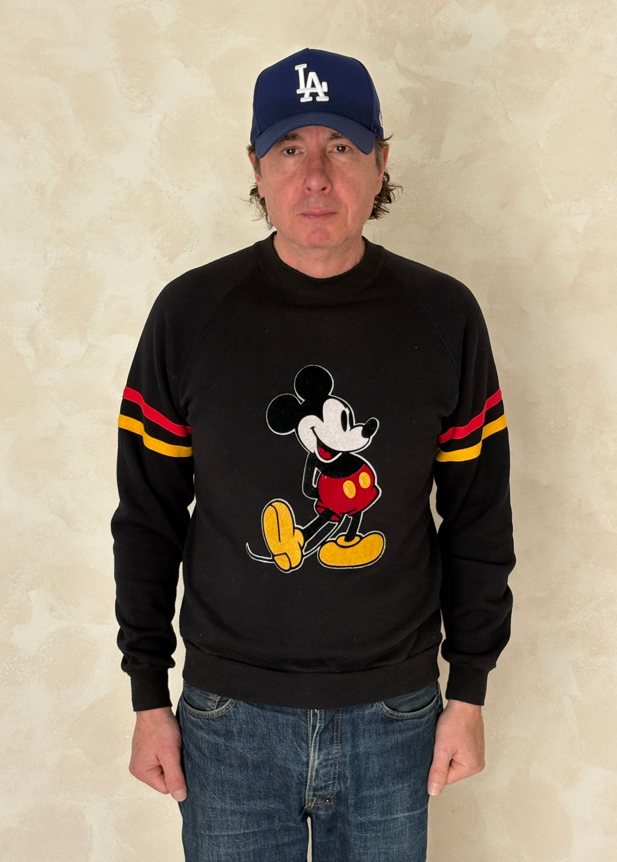 Size L Crew Neck Mickey Mouse Made in USA By Disney-AJ357 Studio