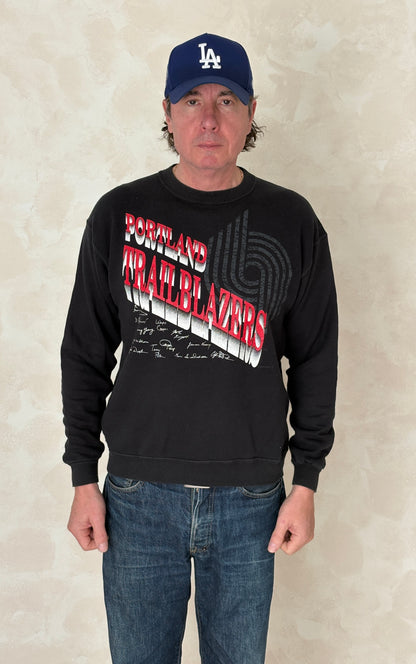 Size L Crew Neck Portland Trailblazers Made in USA By Hanes-AJ357 Studio
