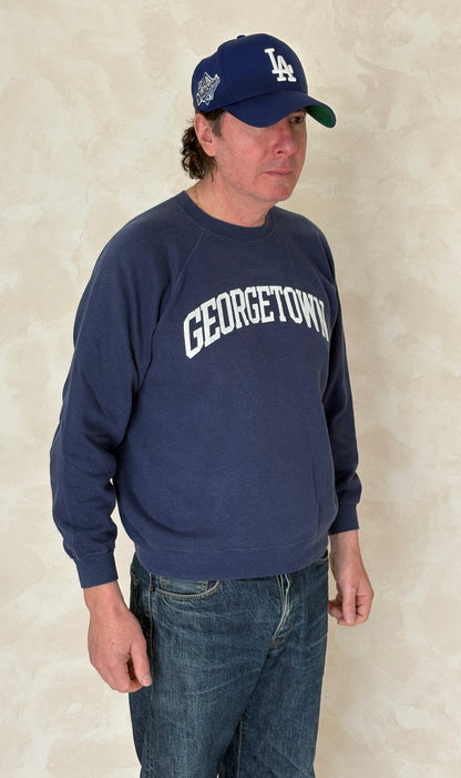 Size L Crew Neck Georgetown Made in USA By Hanes-AJ357 Studio