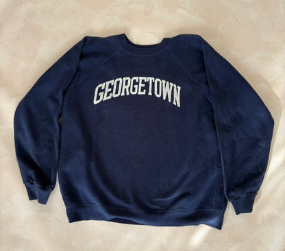 Size L Crew Neck Georgetown Made in USA By Hanes-AJ357 Studio