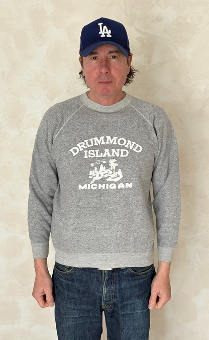 Size L Crew Neck 80s Made in USA-AJ357 Studio