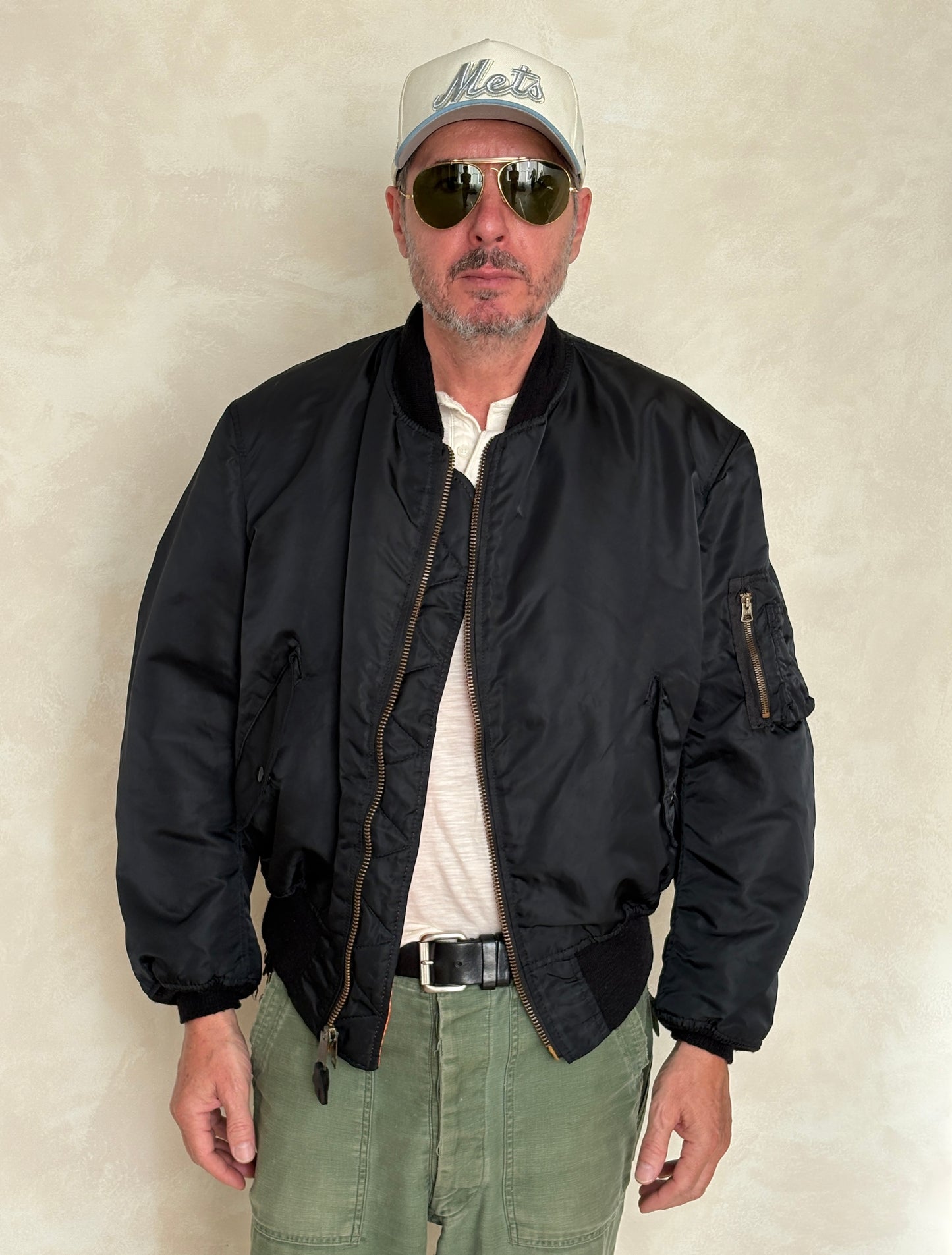 XL. vintage 90s Alpha Industries flying intermediate type MA-1 jacket, Made in USA