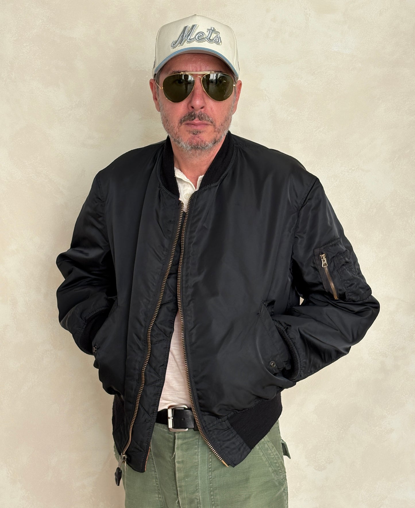 XL. vintage 90s Alpha Industries flying intermediate type MA-1 jacket, Made in USA