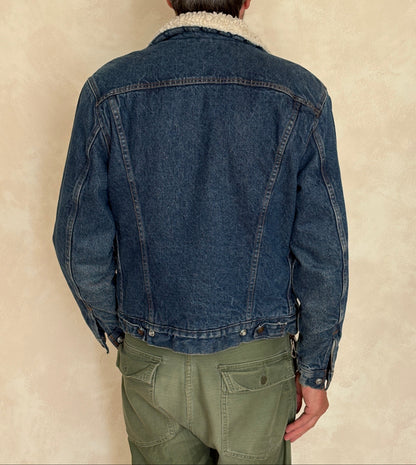 Size 36US/46EU. 4 pockets Vintage Levis fleece-sherpa Jacket Made in USA.-AJ357 Studio