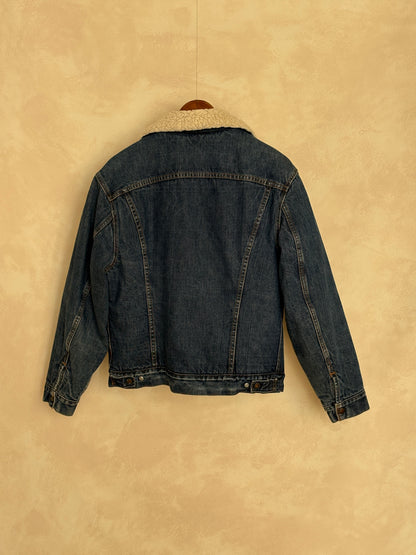 Size 44US / 54EU. 2 pockets Vintage Levis fleece-sherpa Jacket Made in USA.-AJ357 Studio