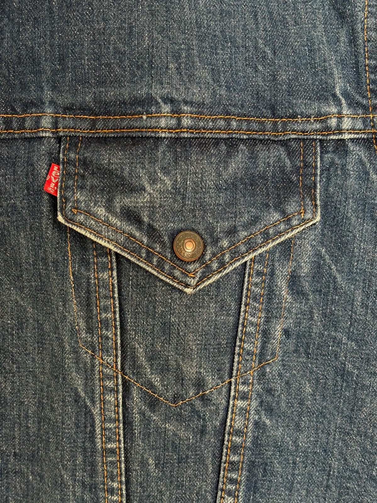 Size 44US / 54EU. 2 pockets Vintage Levis fleece-sherpa Jacket Made in USA.-AJ357 Studio