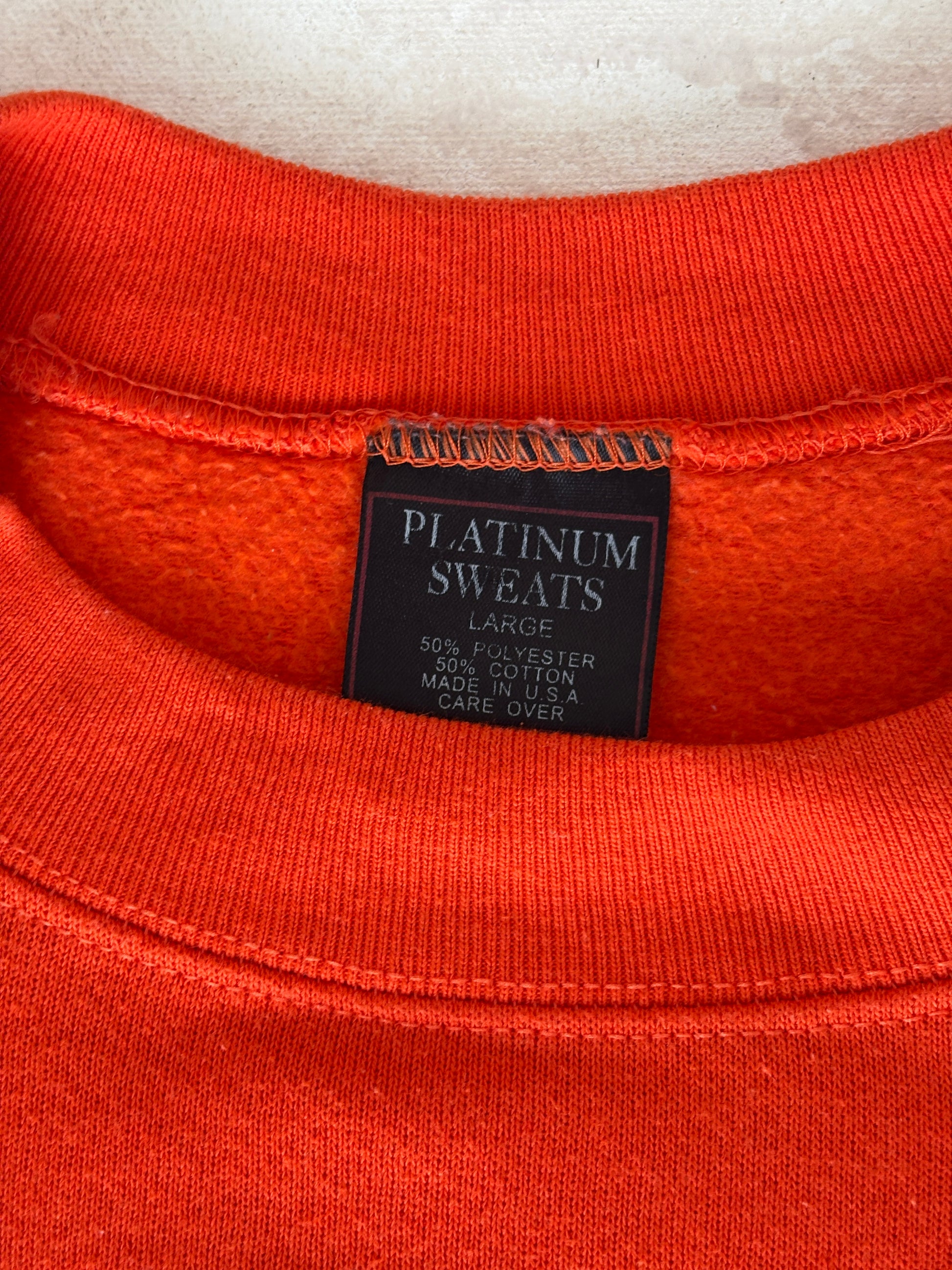 hart county bulldogs sweatshirt, vintage school sweatshirt, usa made crewneck, platinum sweats, large vintage sweater