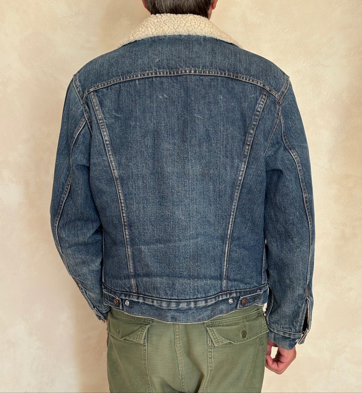 Size 42US / 52EU. 2 pockets Vintage Levis fleece Jacket Made in USA.-AJ357 Studio