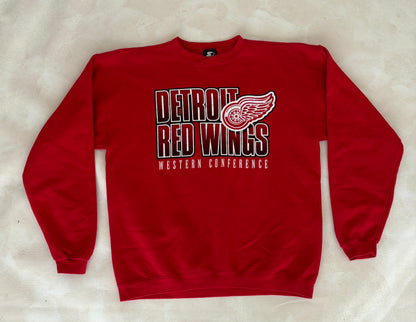 Size L Crew Neck Detroit Red Wings Made In USA By Starter-AJ357 Studio