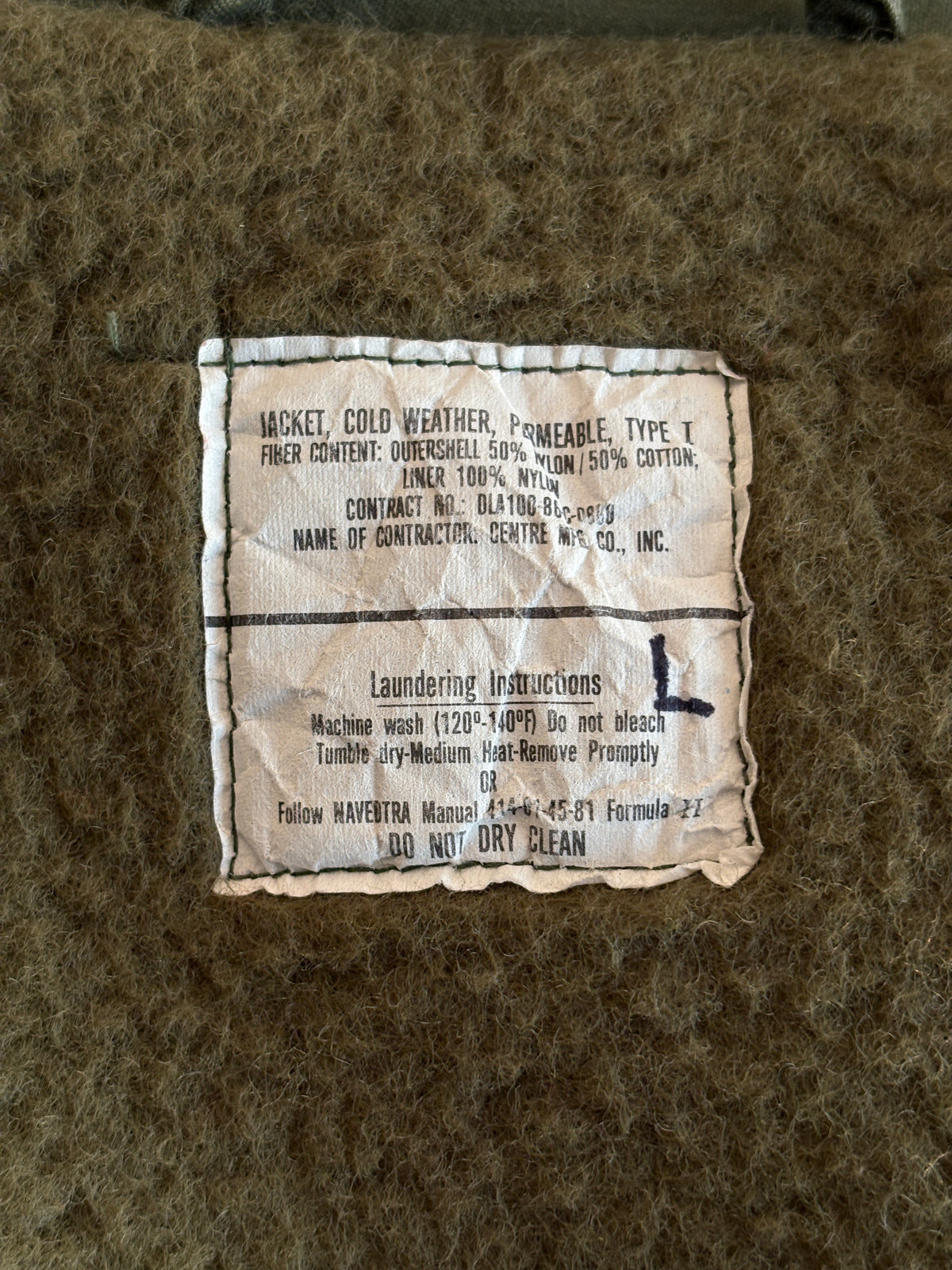 US Navy A-2 Deck Jacket — 1986 Issue, Authentic Military Outerwear. Size Large-AJ357 Studio