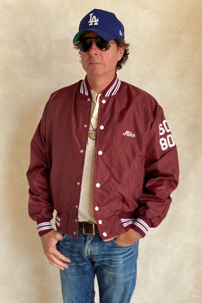 Large. 1991 Vintage Nylon track jacket / Varsity. Made in USA-AJ357 Studio