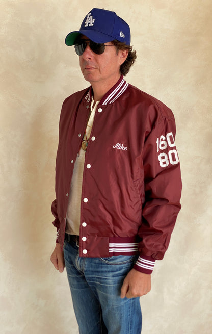 Large. 1991 Vintage Nylon track jacket / Varsity. Made in USA-AJ357 Studio