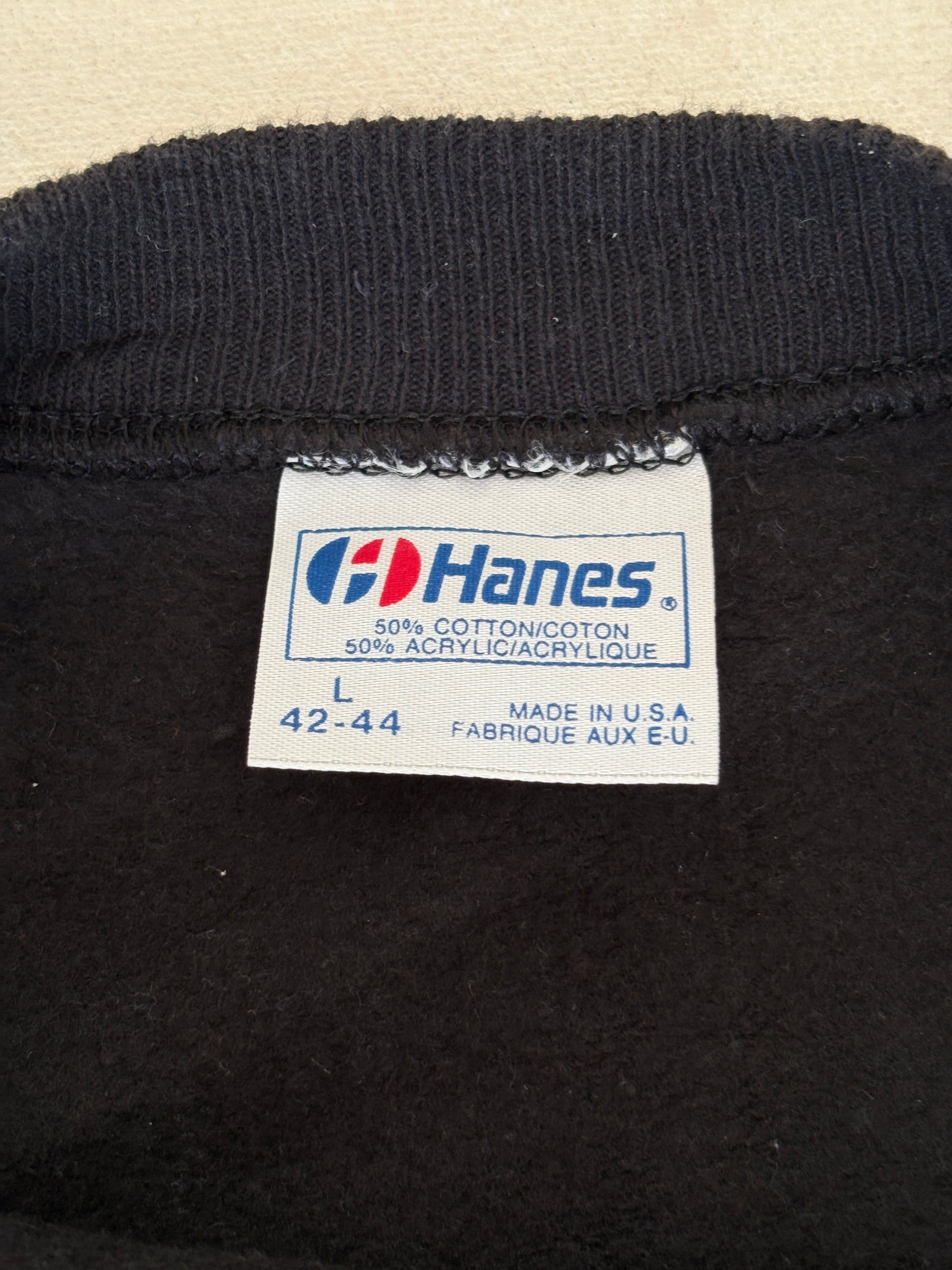 Size L Crew Neck 80s USS Enterprise CVN-65 Made In USA By Hanes - USA Vintage Bcn
