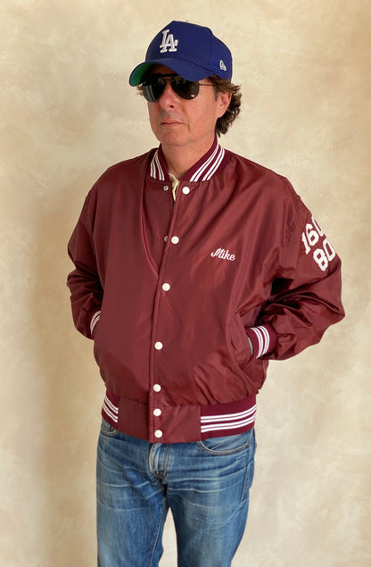 Large. 1991 Vintage Nylon track jacket / Varsity. Made in USA-AJ357 Studio