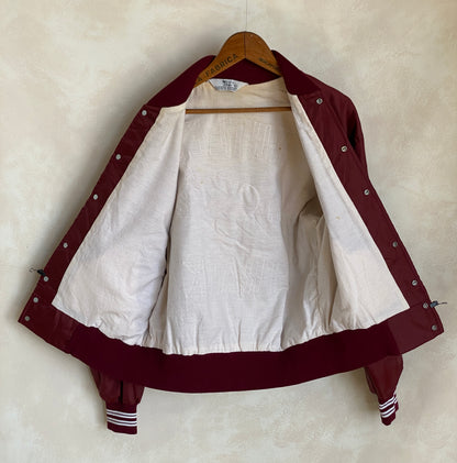 Large. 1991 Vintage Nylon track jacket / Varsity. Made in USA-AJ357 Studio
