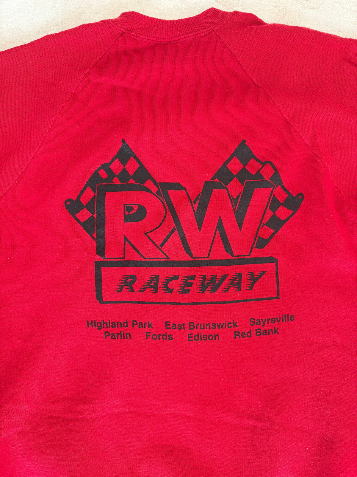 Size L 90s Crew Neck Raceway Made In USA By Jerzees-AJ357 Studio