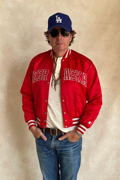 Small . Vintage Nebraska Starter jacket Made In USA-AJ357 Studio