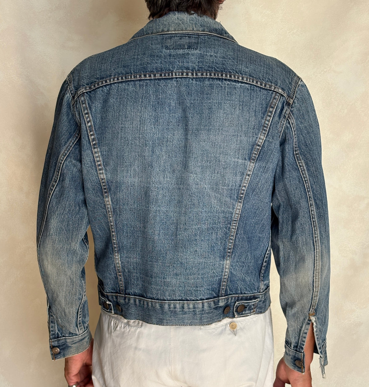 Vintage 70s Levi’s denim jacket – 2 pocket trucker made in USA – size 40 US / 50 EU-AJ357 Studio