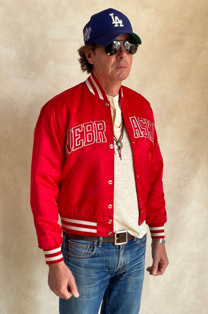 Small . Vintage Nebraska Starter jacket Made In USA-AJ357 Studio