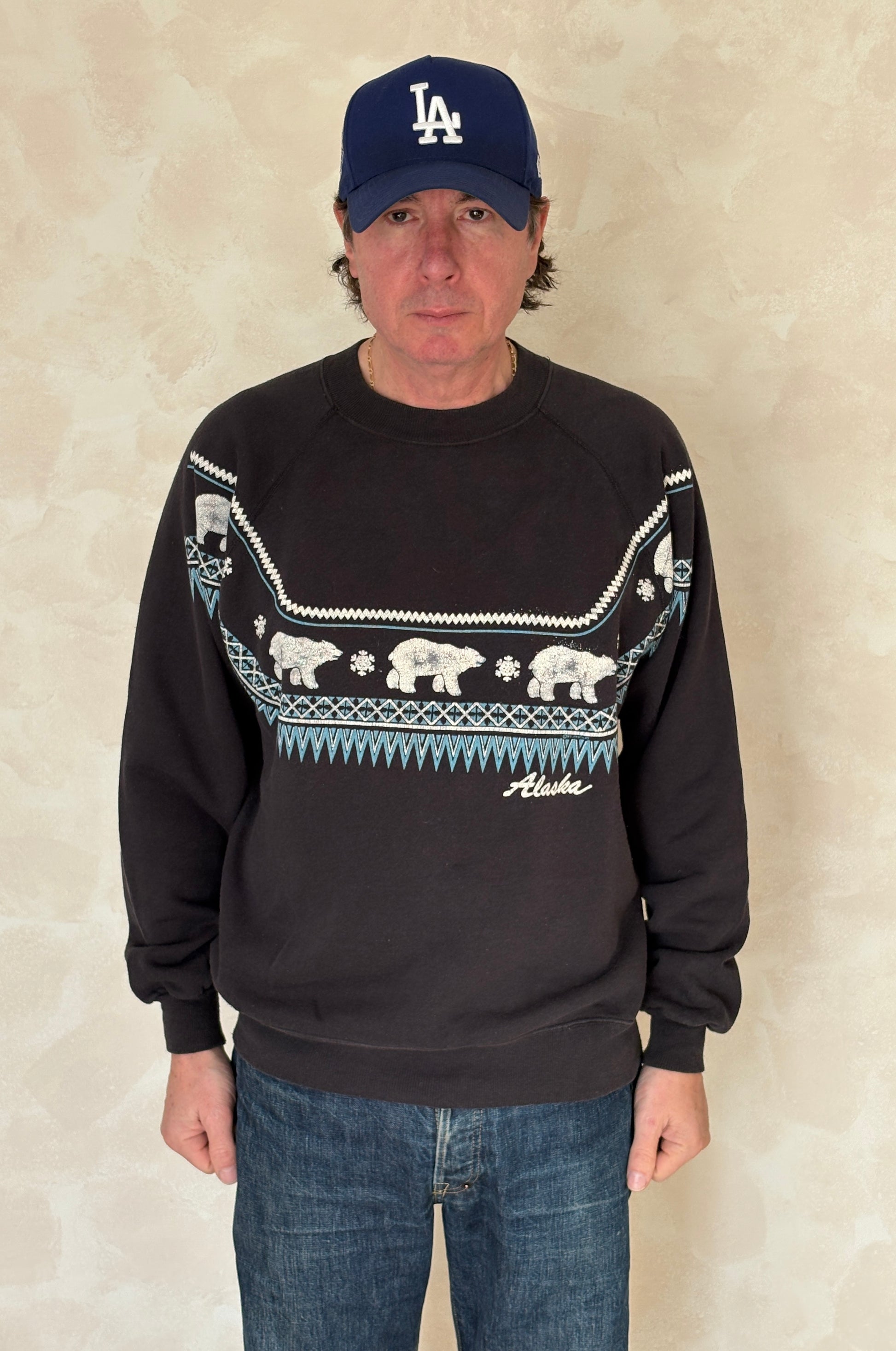 Size XL Crew Neck Alaska Made in USA By Hanes - USA Vintage Bcn