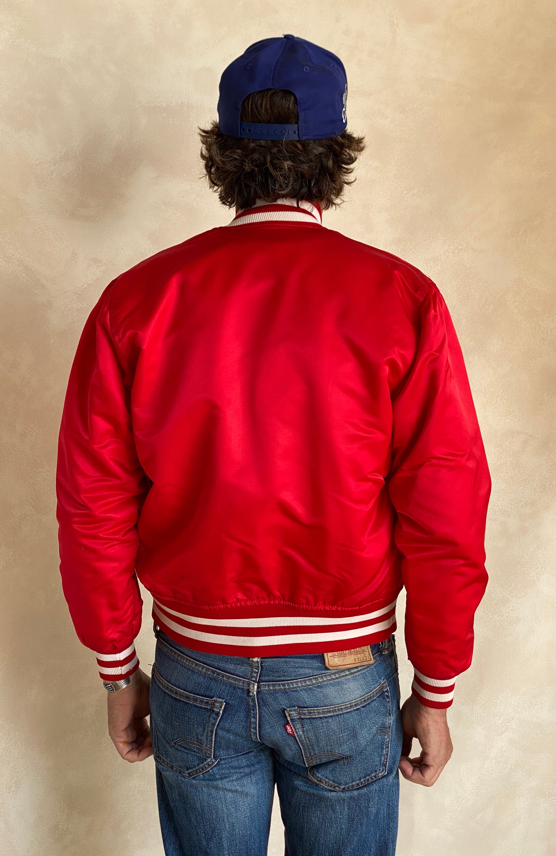 Vintage Nebraska Starter jacket made in USA with classic collegiate style, size small