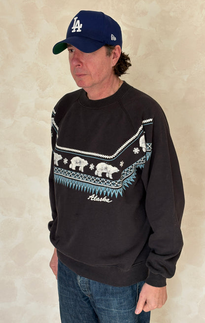 Size XL Crew Neck Alaska Made in USA By Hanes-AJ357 Studio